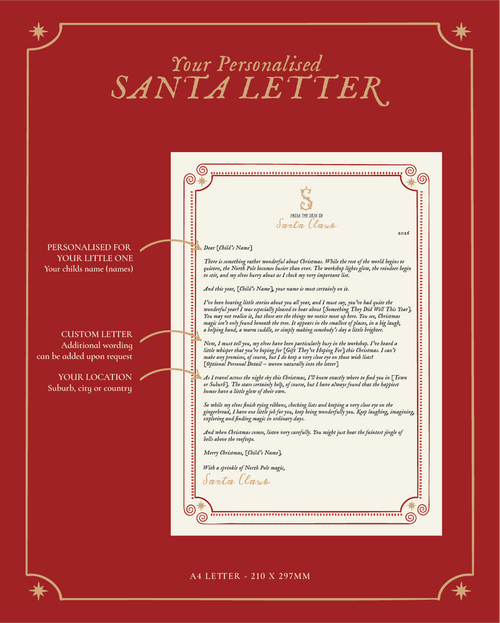 Personalised Letter from Santa | Official Nice List Certificate